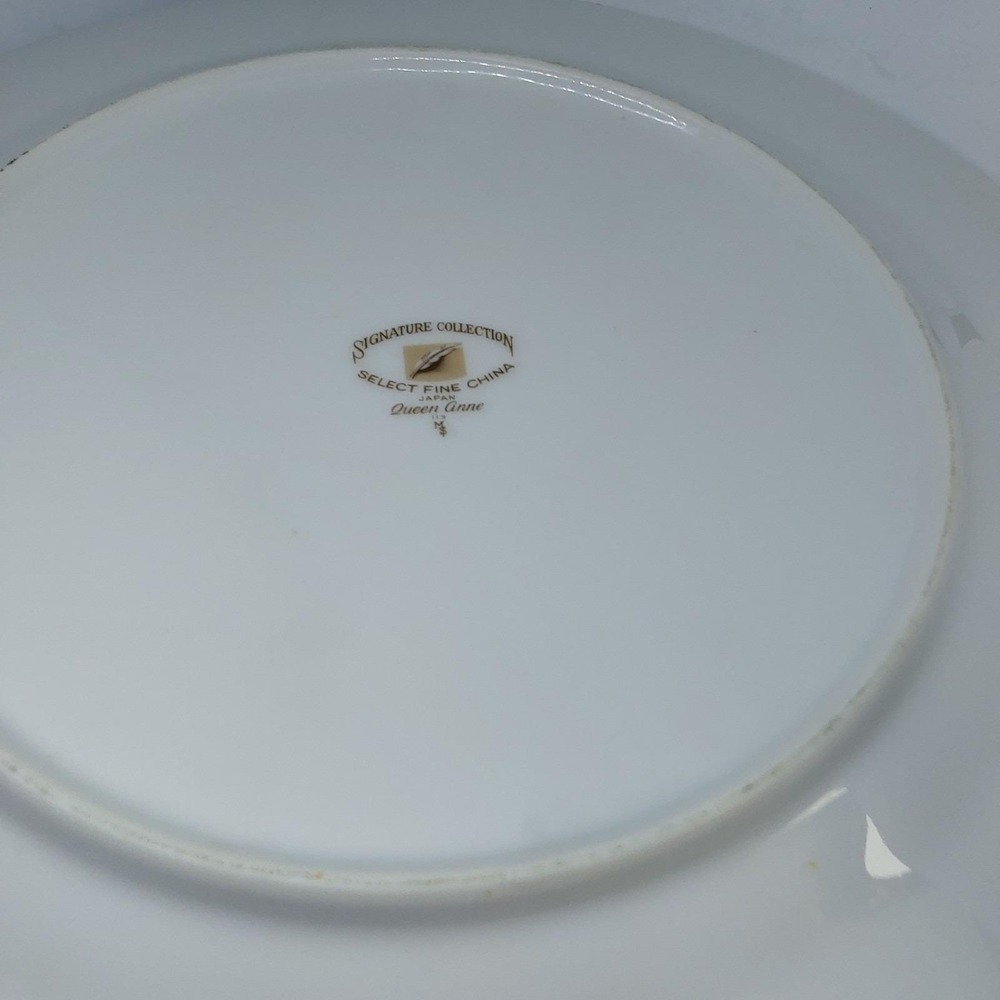 Vtg‎ Signature Collection 5  QUEEN ANNE 10 1/4" Dinner Plate Fine China Japan - Picture 6 of 7